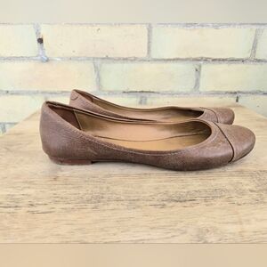 Roots Leather Ballet Flats